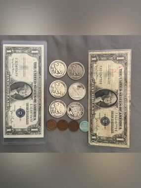Rare U.S. Silver, Silver certificates and 120+ years old Indian heads & MORE LOT